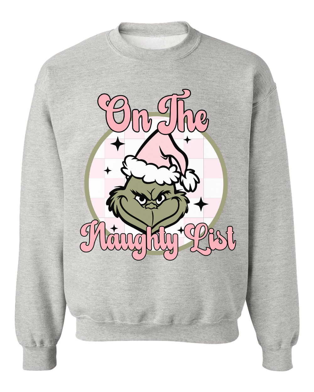 On the naughty list grinch sweater